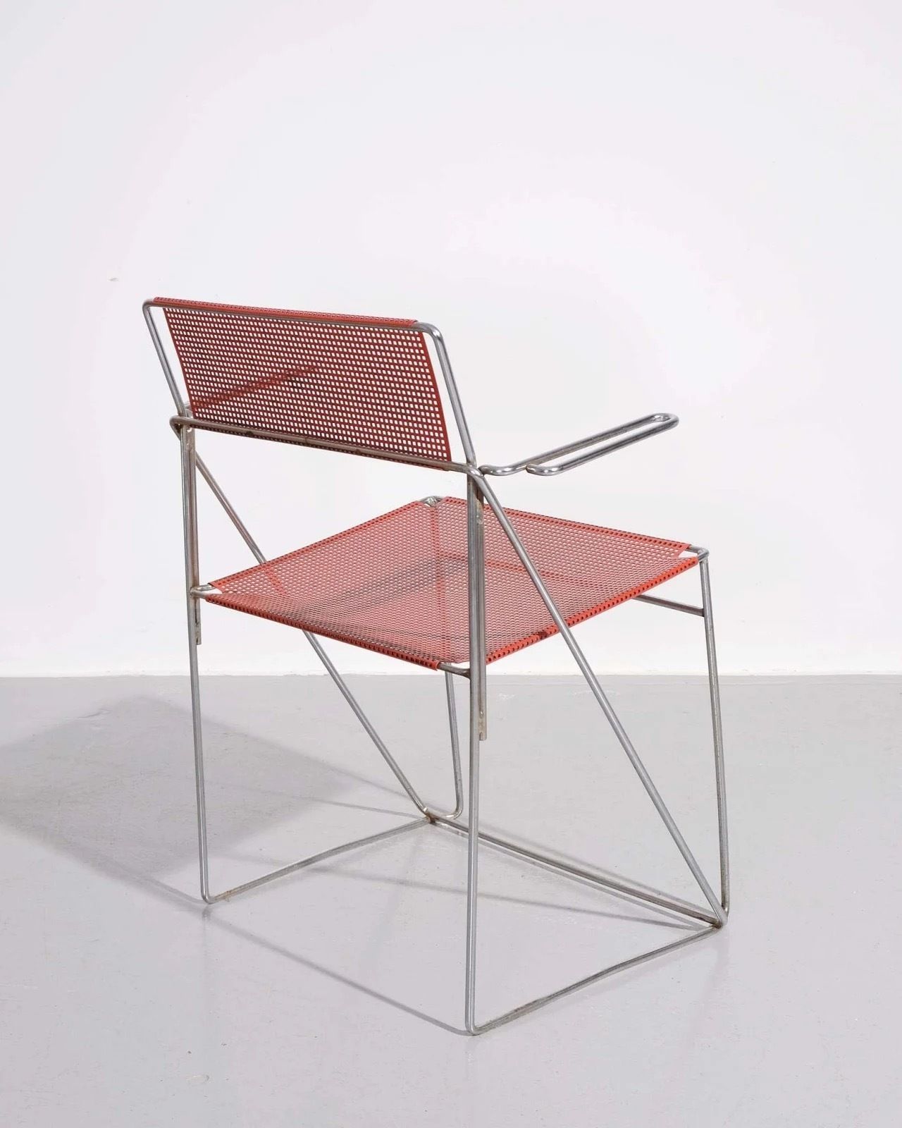 Niels Jørgen Haugesen For X Line Chair, Silver Metallic photo for sale