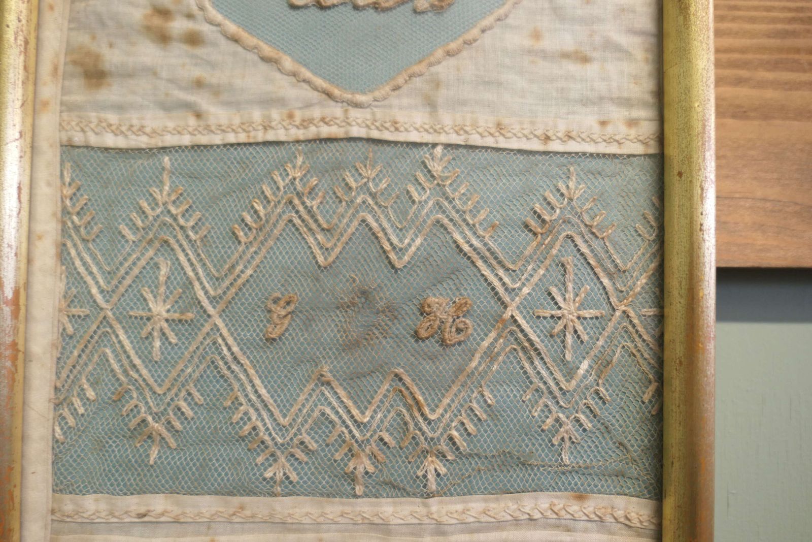 Early 19th Century French Lace Sampler photo vinterior