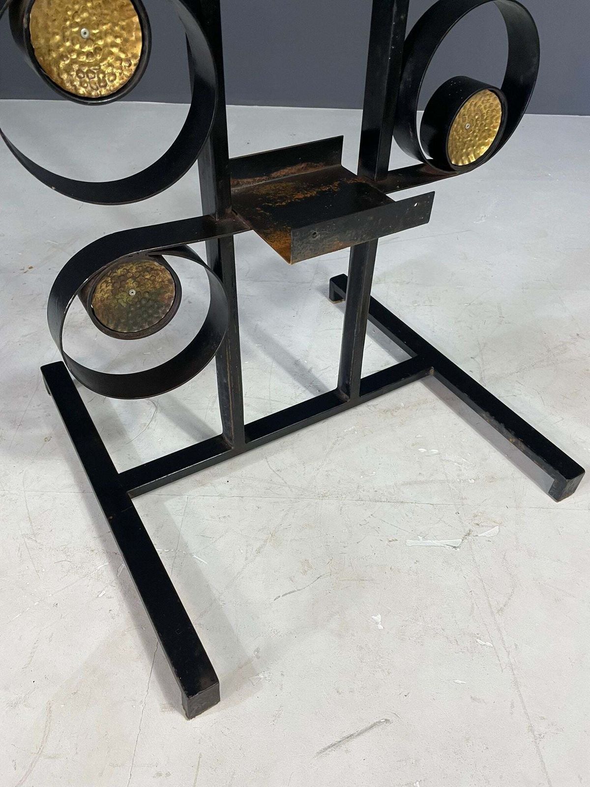 photo for sale Retro Metal Plant Stand, Brutalist Style, Czechoslovakia, 1970s