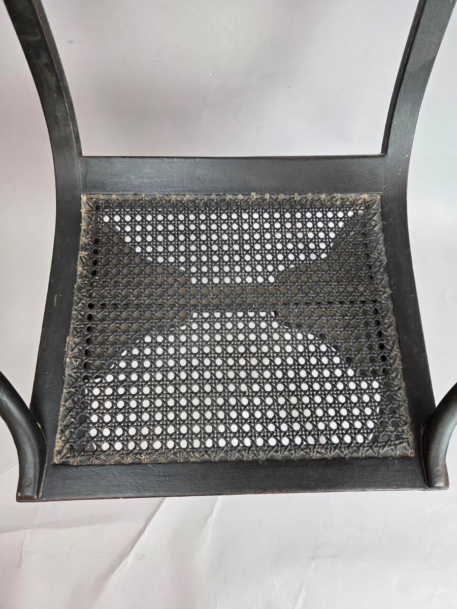 Caned Chair  By Jean Joseph Chapuis , Early 19th Century   Sold Individually photo Furniture