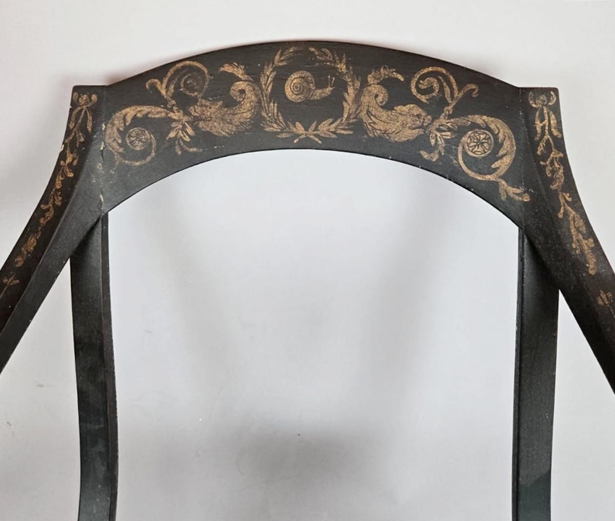 photo furniture Caned Chair  By Jean Joseph Chapuis , Early 19th Century   Sold Individually