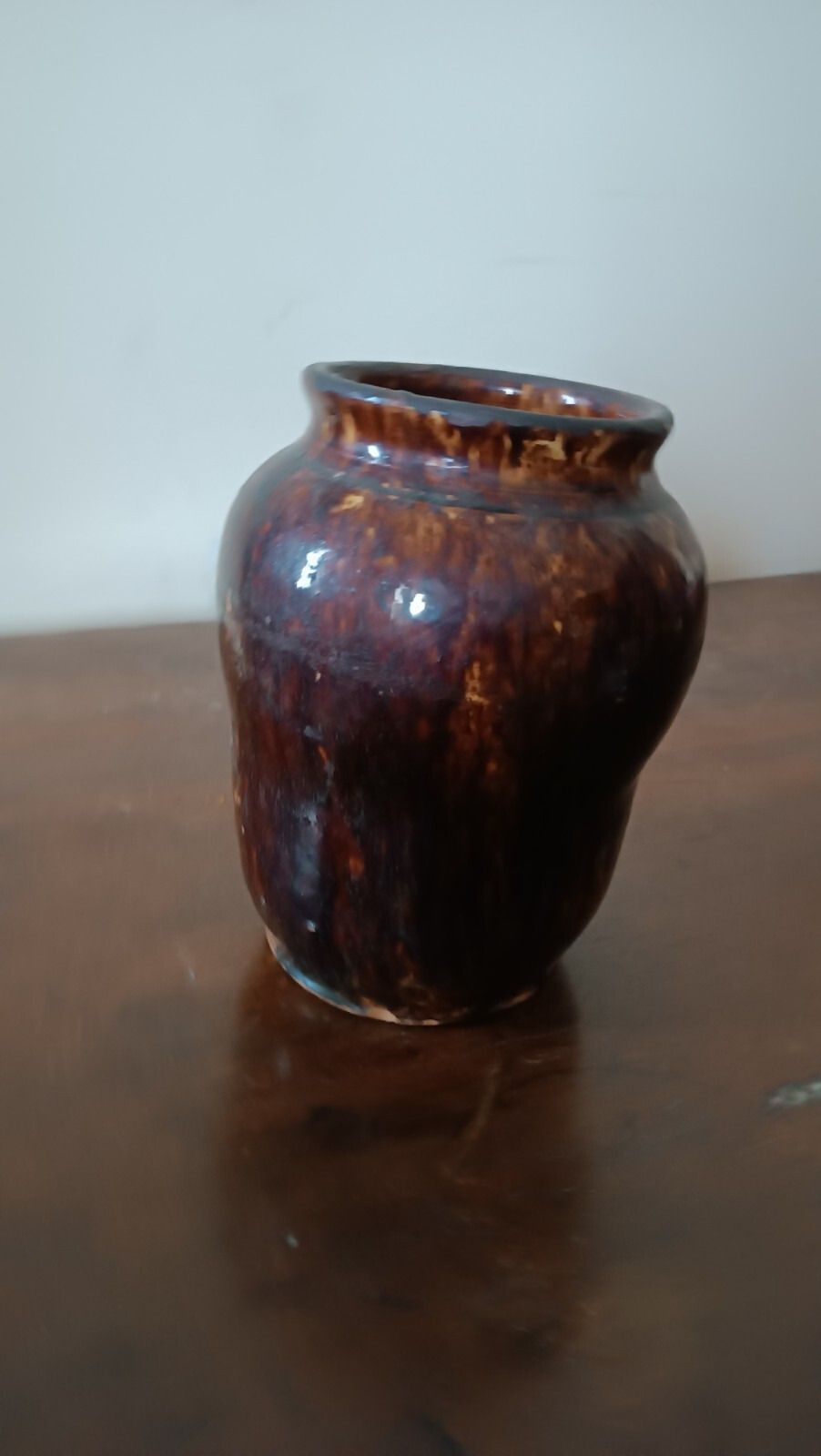Antique Majolica Albarello Vase With Lustre From Umbria 18th Century photo vinterior