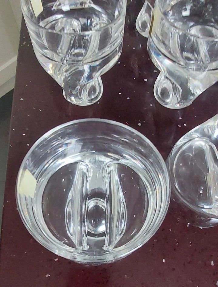 Set Of 12 Kristall Krisla Design Taddei Sistini Whiskey Glasses '60 photo 243.0