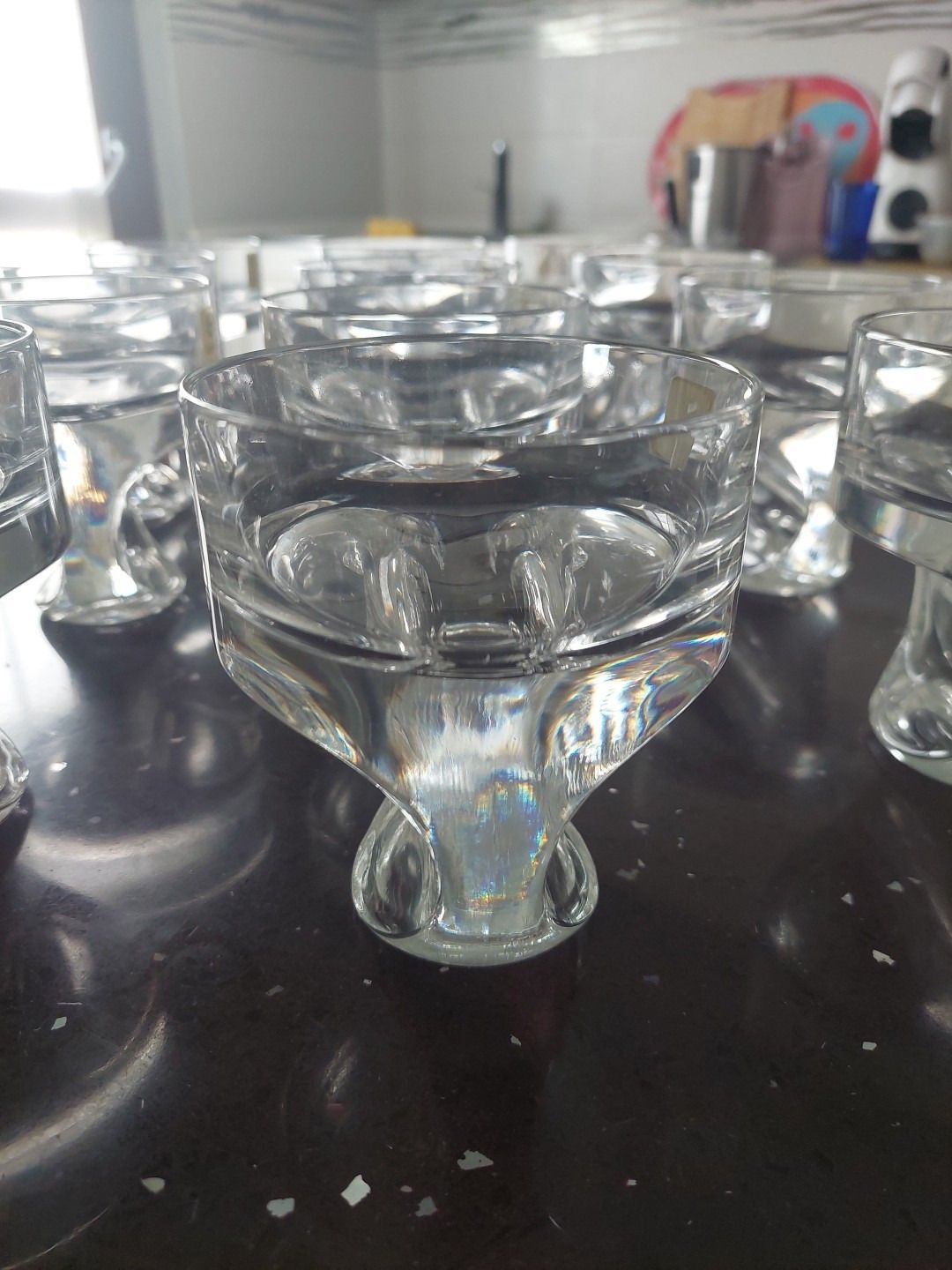 photo for sale Set Of 12 Kristall Krisla Design Taddei Sistini Whiskey Glasses '60