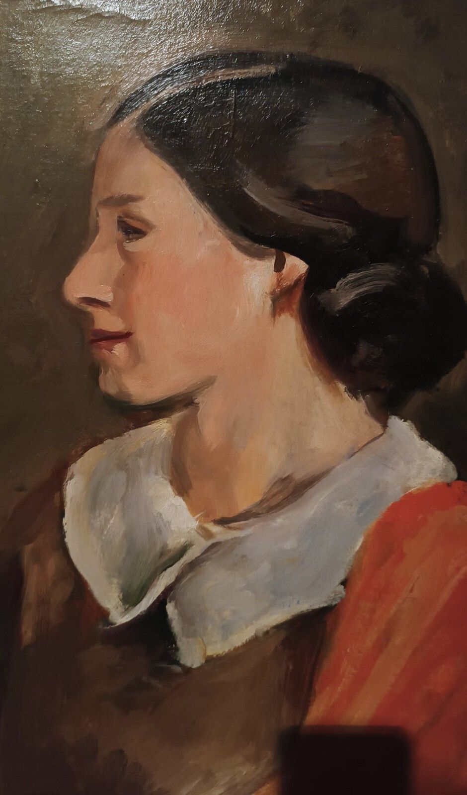 Antique Painting Female Portrait Oil On Canvas Ennio Pozzi (1893 1972) photo buy