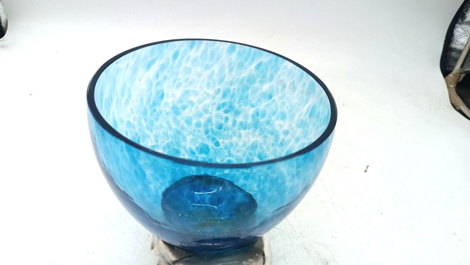 Large Rcr Glass Cup Glue Base Snail 925 Silver Carapelli & Enmiaries photo vinterior