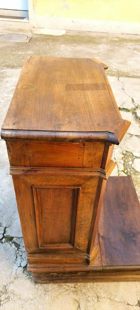 Antique Kneeler With 4 Drawers, Italy, Early 18th Century photo vintage