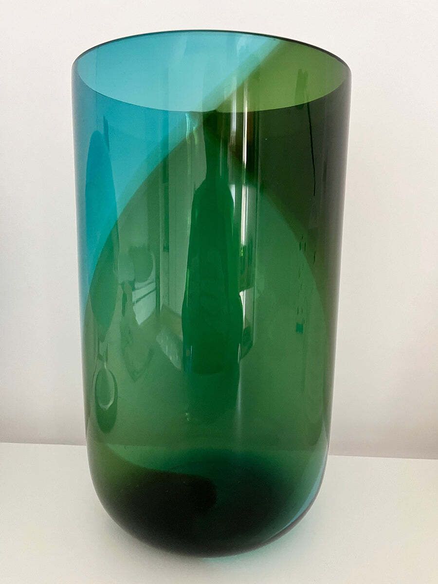 Large Venini Korean Vase Designed By Tapio Wirkkala  Top Murano