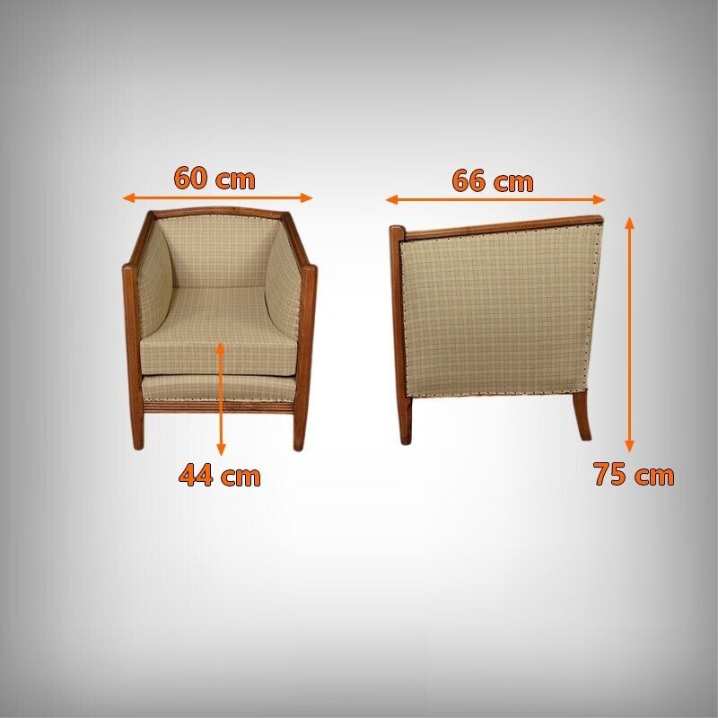 photo buy Art Deco Beech Armchair – 1930