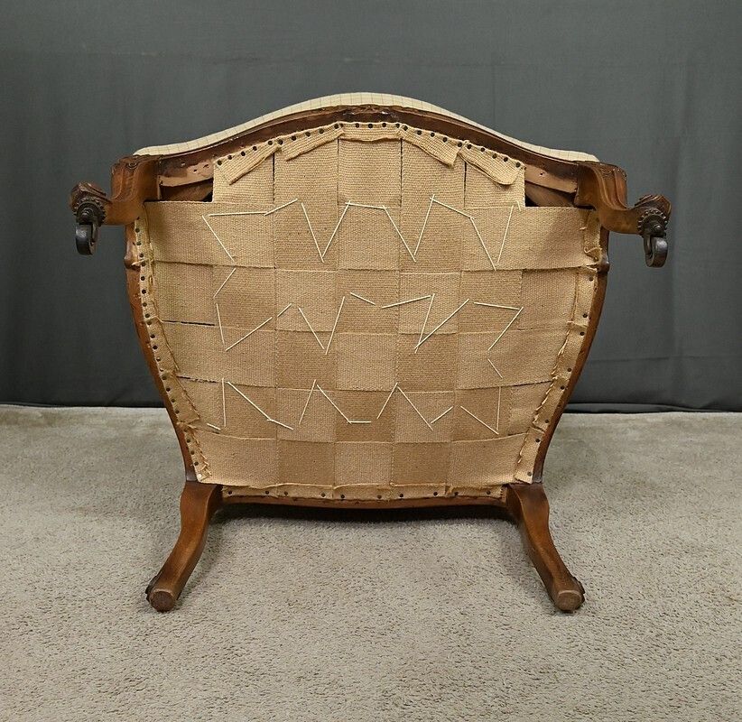 photo buy Louis XV Style Beechwood Armchair – Mid 19th Century
