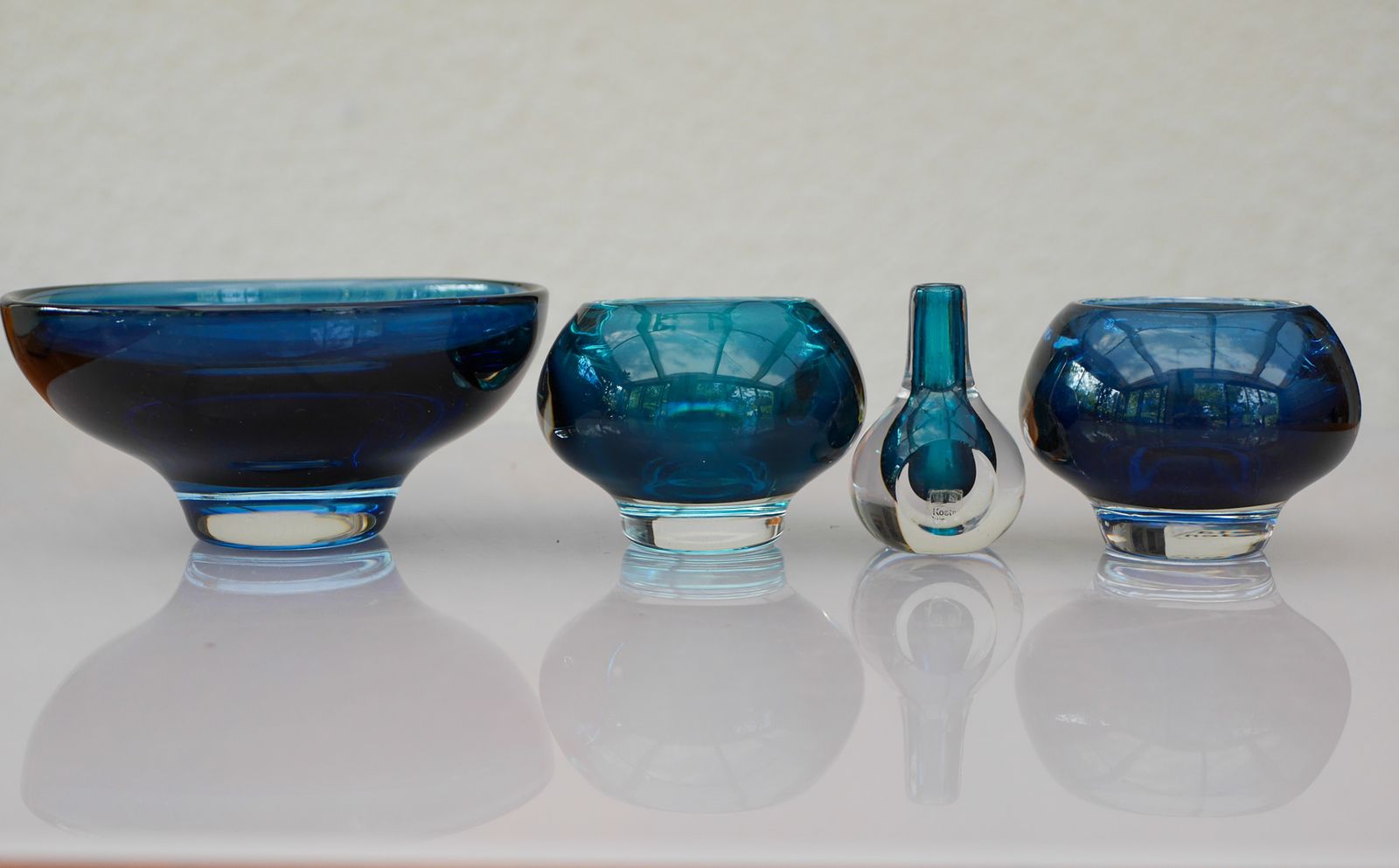 Modern Scandinavian Sommerso Glass By Mona Morales, 1960s, Set Of 4 photo furniture