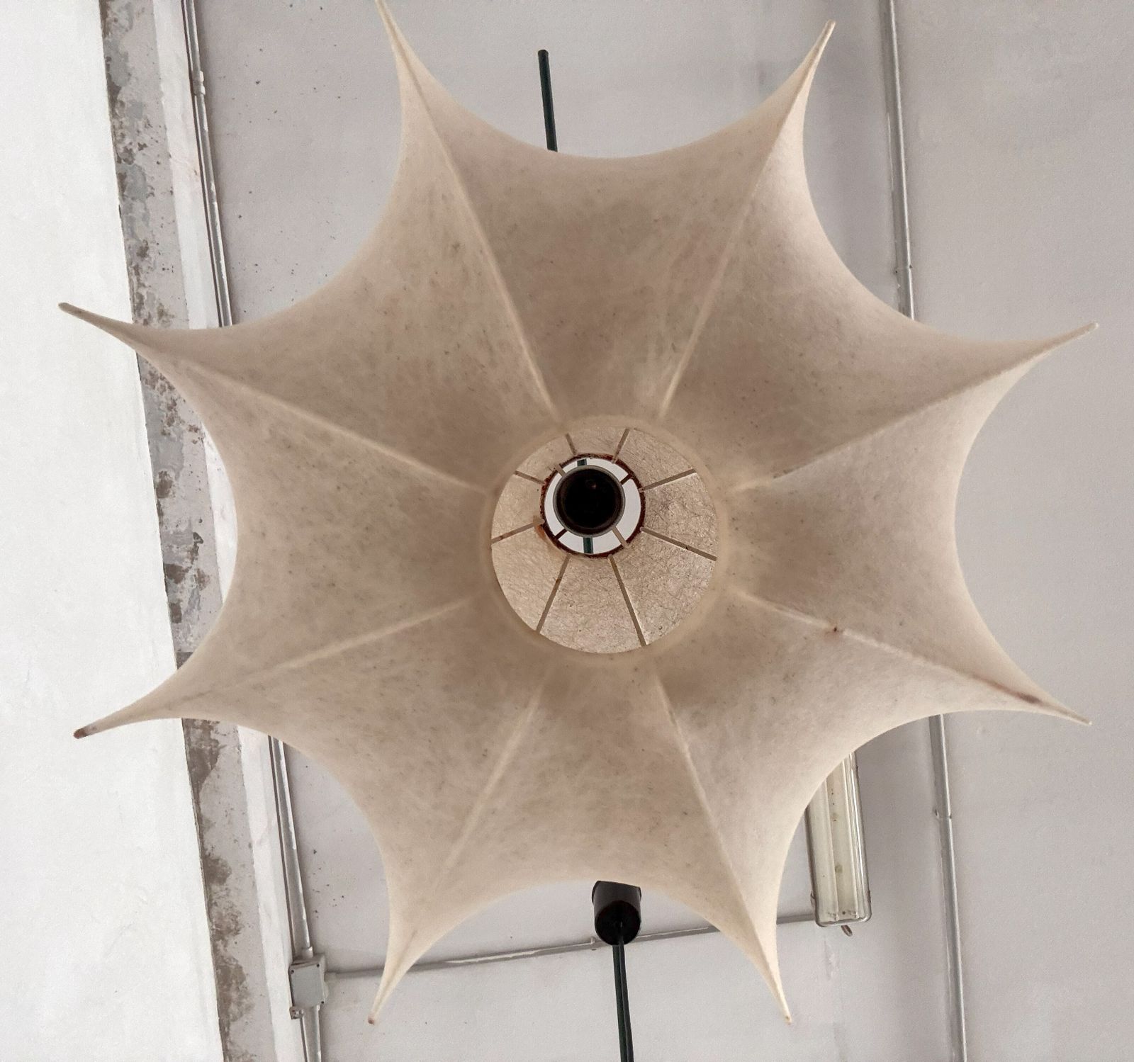 Pair Of Italian Cocoon Pendant Lights Original From The 1960s photo buy