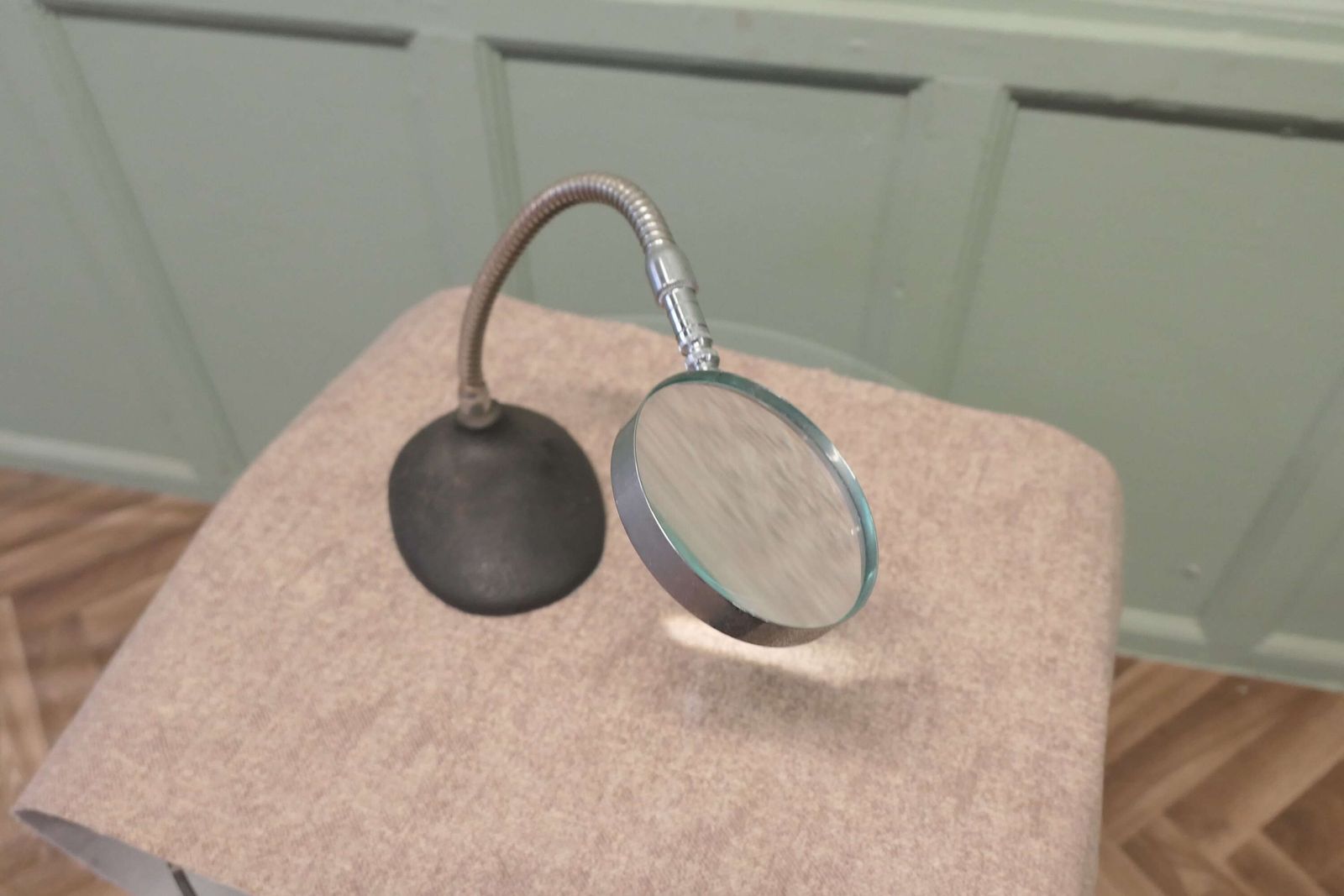 Art Deco Chrome Desk Top Magnifying Glass photo Home Decor