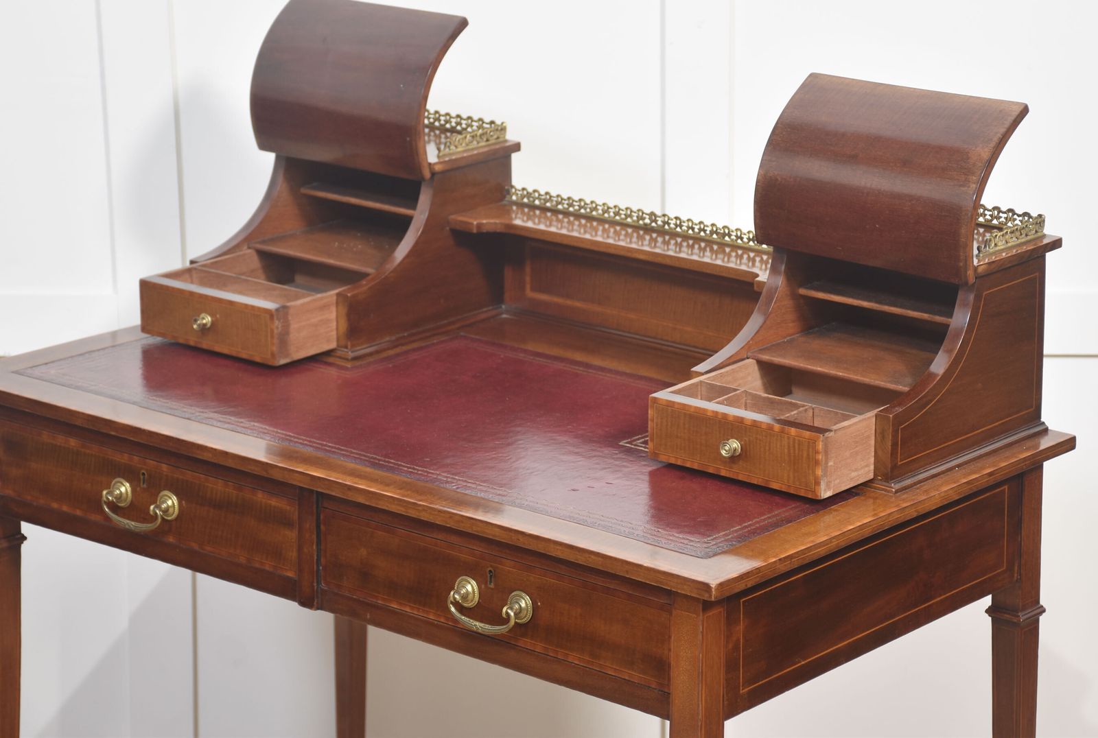 Mahogany Writing Desk With Satinwood Inlay photo Furniture