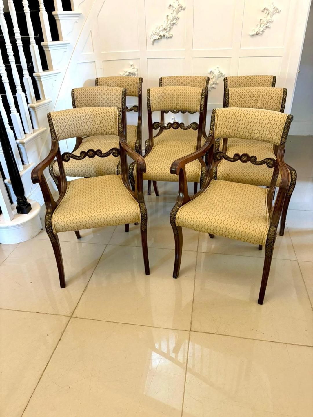 Exhibition Quality Set Of Eight Antique 19th Centry Mahogany Dining Chairs