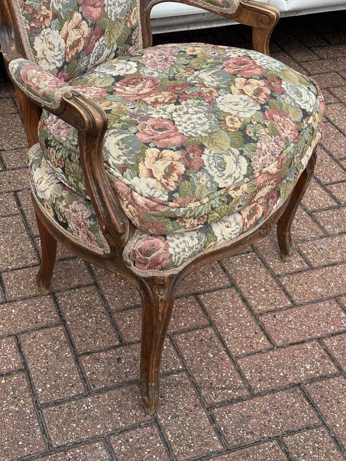 French Armchair With Tapestry Upholstery photo 587.0