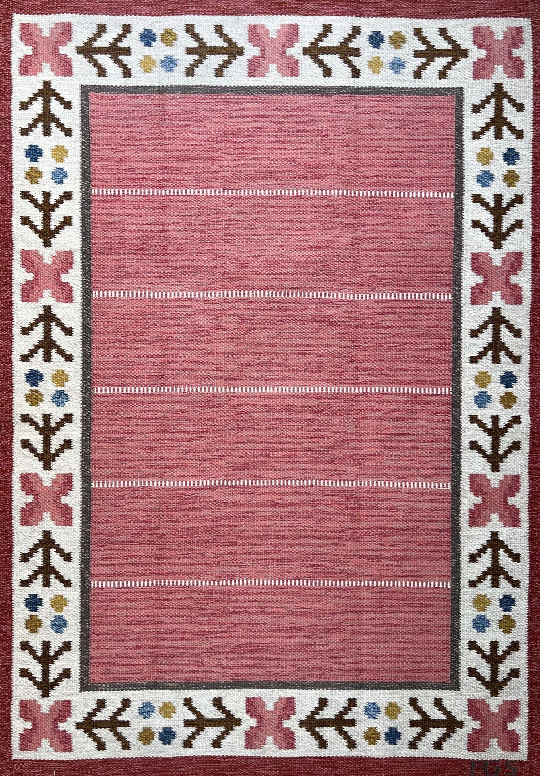 1950's Swedish Flatweave By Anna Greta Sjöqvist