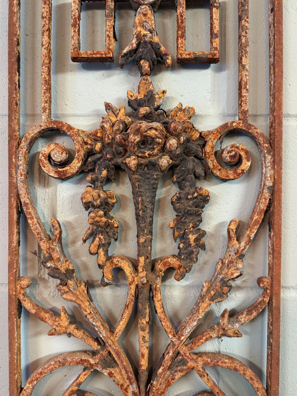 19th Century French Cast Iron Decorative Balustrade Panel photo Home Decor