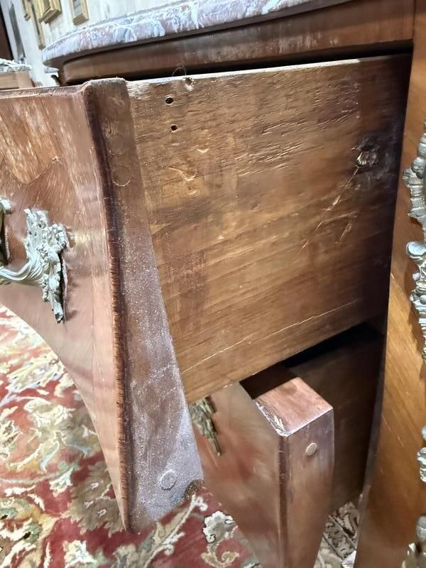 Commode Sauteuse De Style Louis XV En Marqueterie photo Furniture