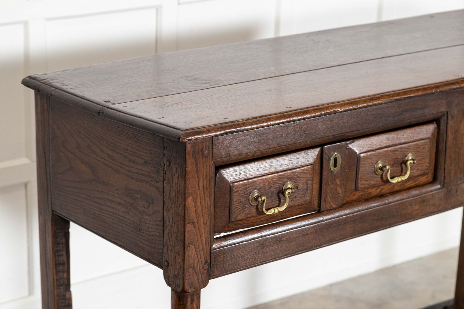 George III English Vernacular Oak Dresser Base photo furniture