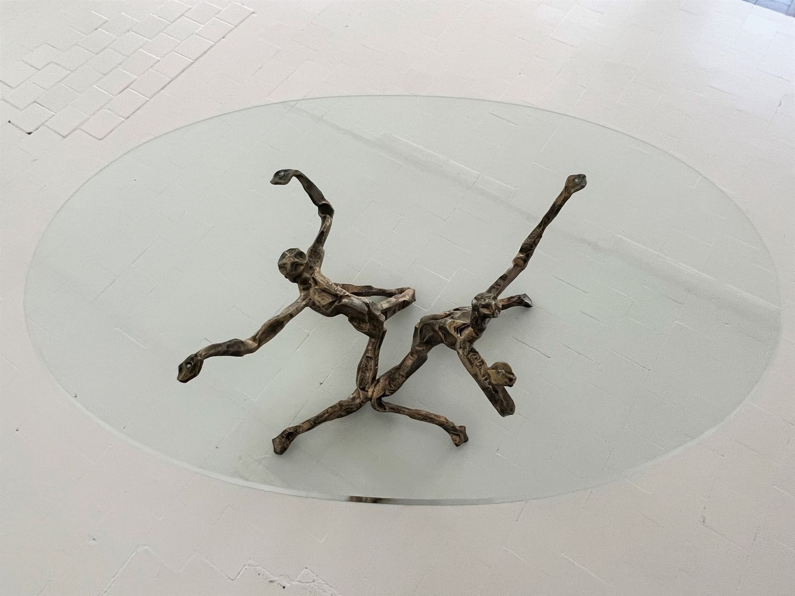 photo for sale Salvino Marsura Trinidad Brutalist Coffee Table In Bronze, 1960
