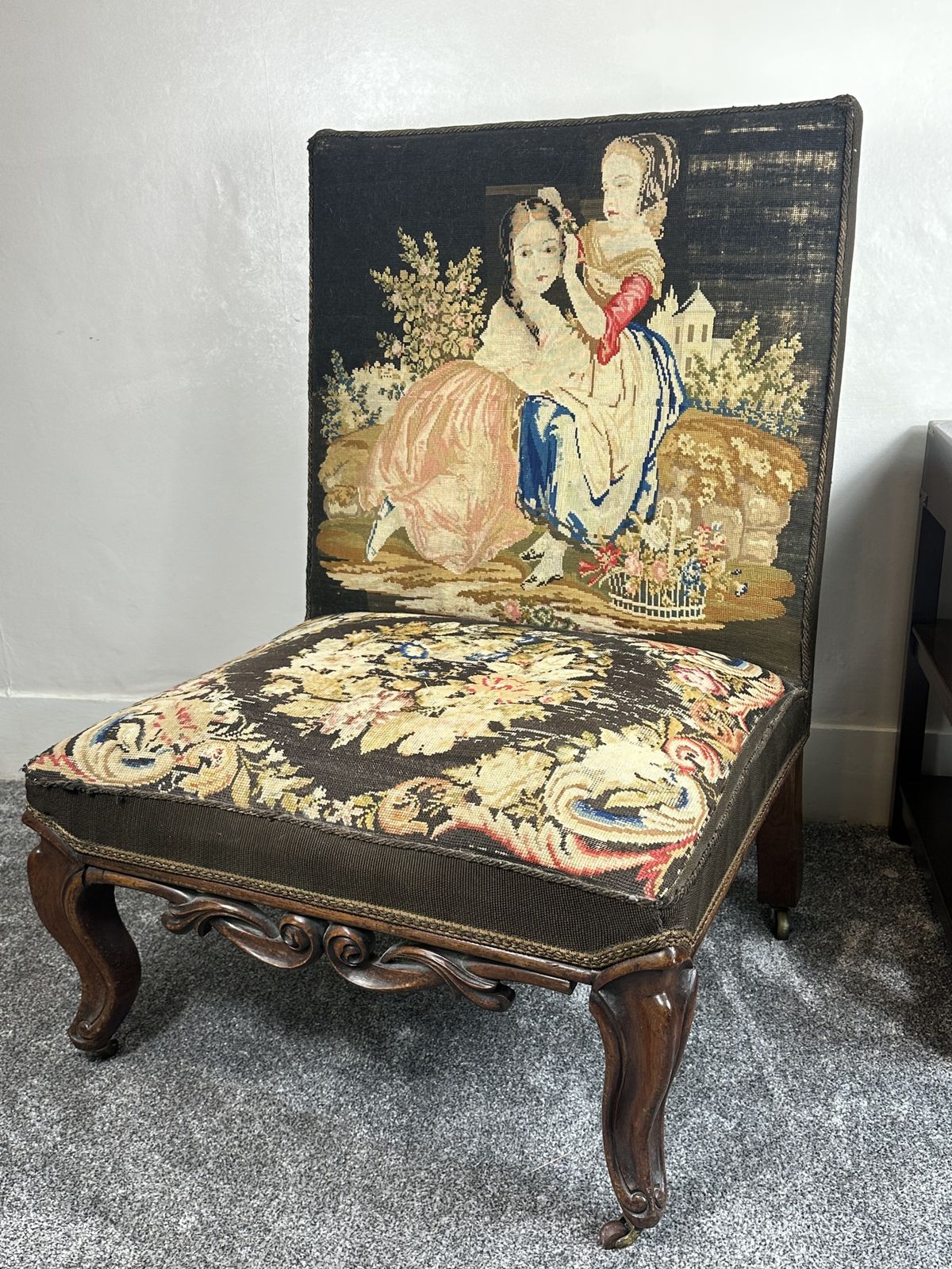 Victorian Rosewood Salon Chair photo vinterior