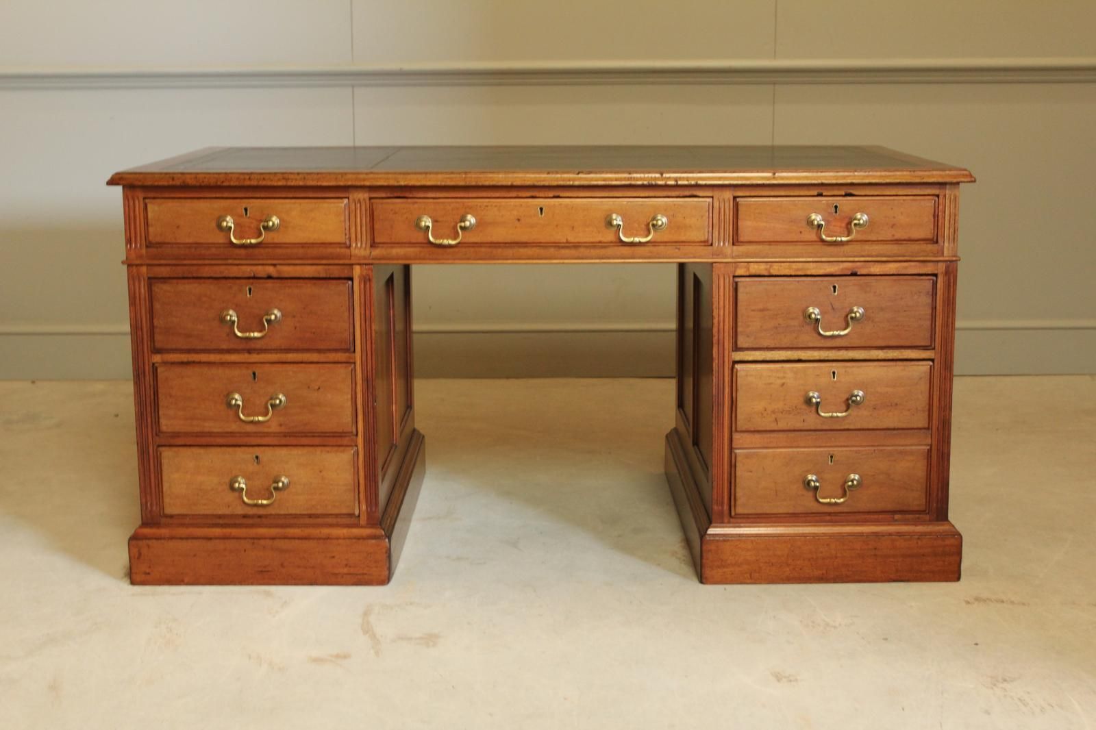 A Large Early 20th Century Mahogany Writing Desk photo buy