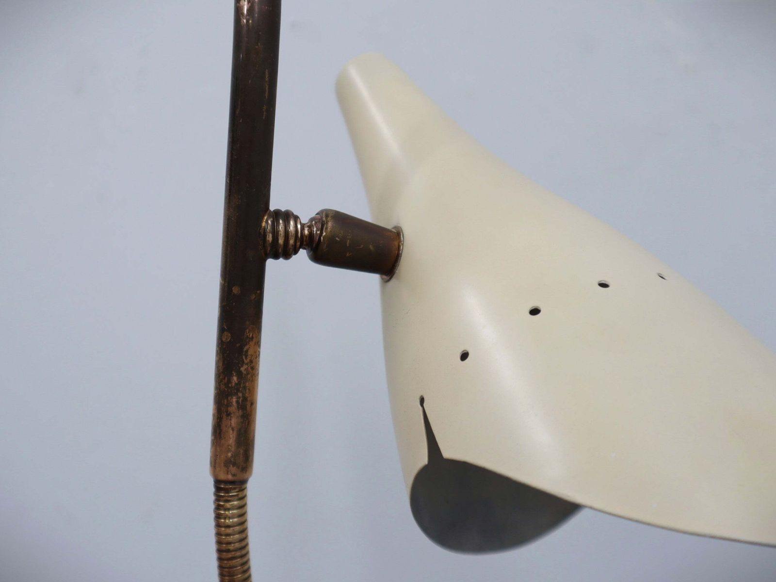 Oscar Torlasco For Lumen Rare 1950s Italian Table Lamp In Brass And Marble photo buy