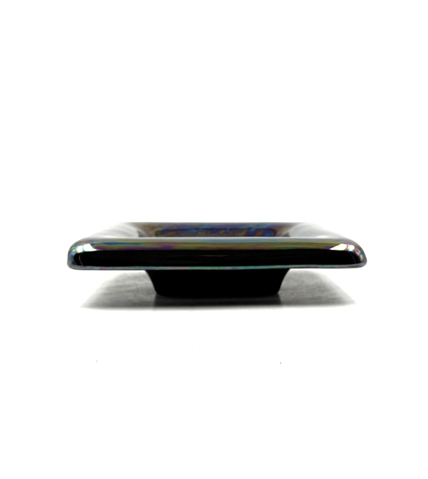 Mid Century Modern Iridescent Ceramic Ashtray / Vide Poche, Paoli Italy 1970s photo vinterior
