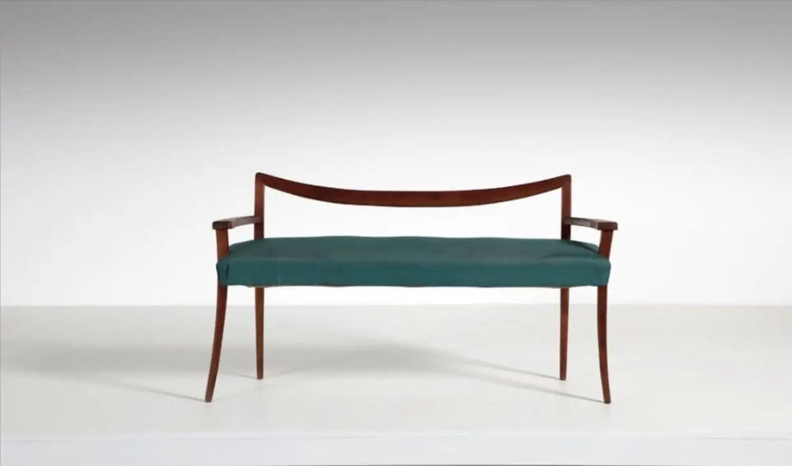 Maurizio Tempestini Bench In Cherry Wood Italian Manufacture, 1950s photo furniture