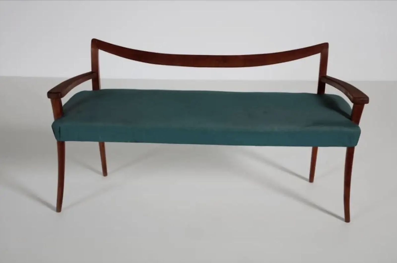 Maurizio Tempestini Bench In Cherry Wood Italian Manufacture, 1950s photo Furniture