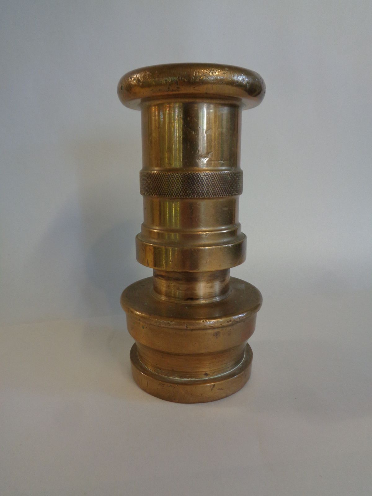 Vintage Brass Fire Hose Nozzle   Twist To Spray