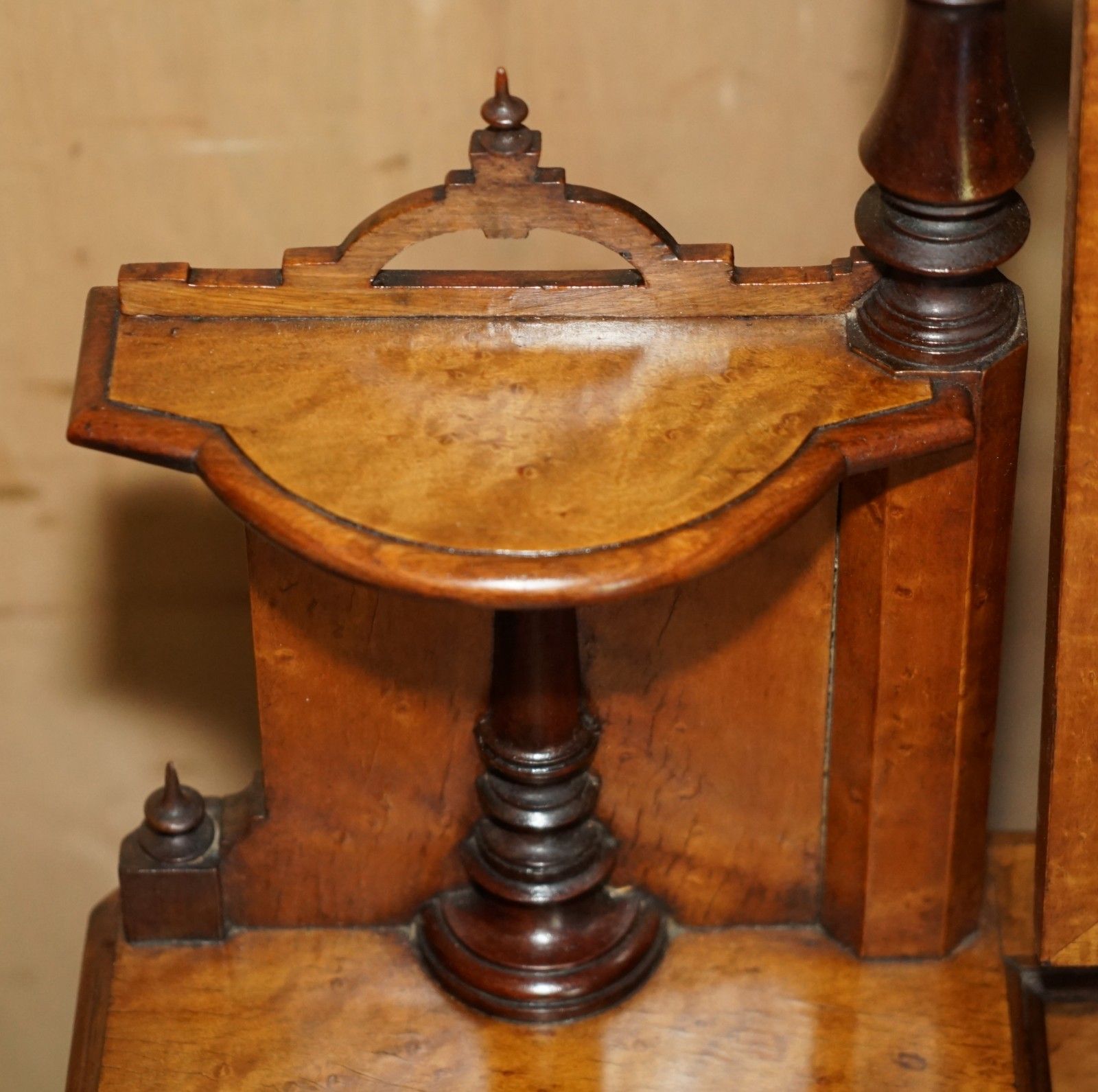 2950.0 Fully Restored Aesthetic Movement Amboyna Ebony Antique Victorian Dressing Table photo