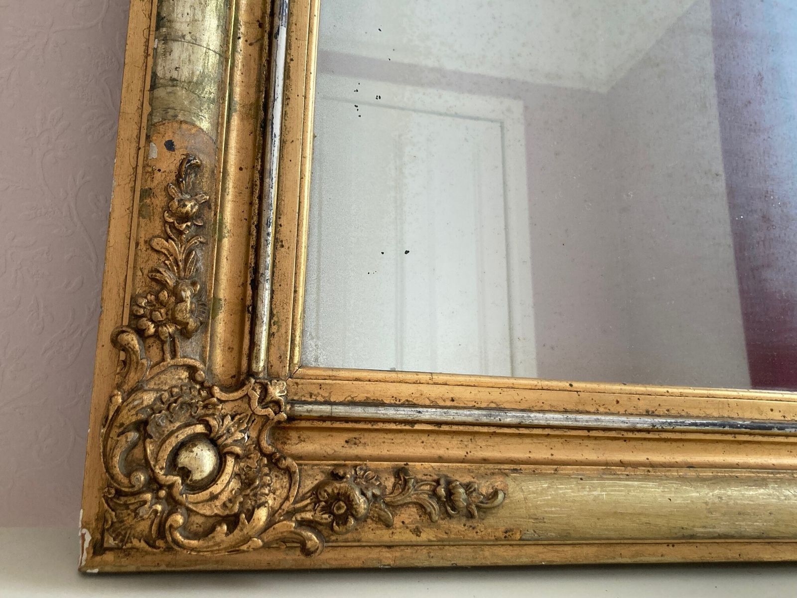 Elegant 19th Century French Giltwood Mirror photo Home Decor