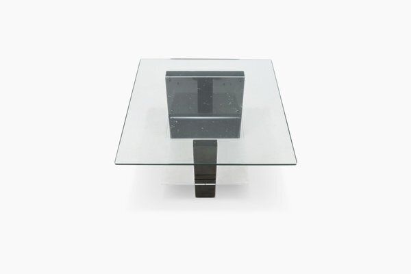 Mid Century Modern Italian Marble And Glass Coffee Table, 1970s photo furniture