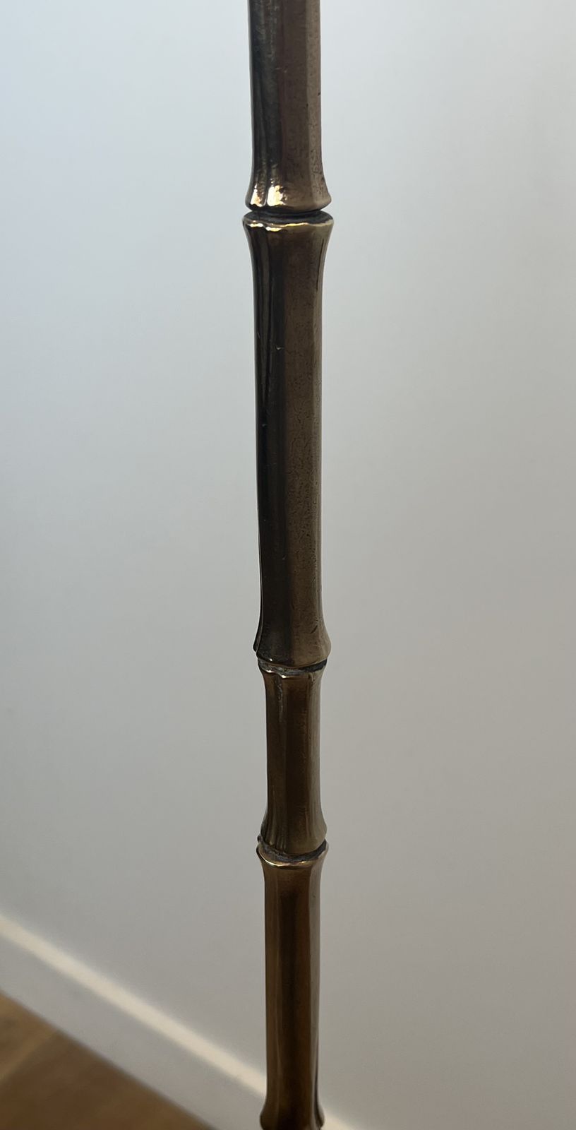Pair Of Faux Bamboo Bronze Floor Lamps From Maison Baguès photo vinterior