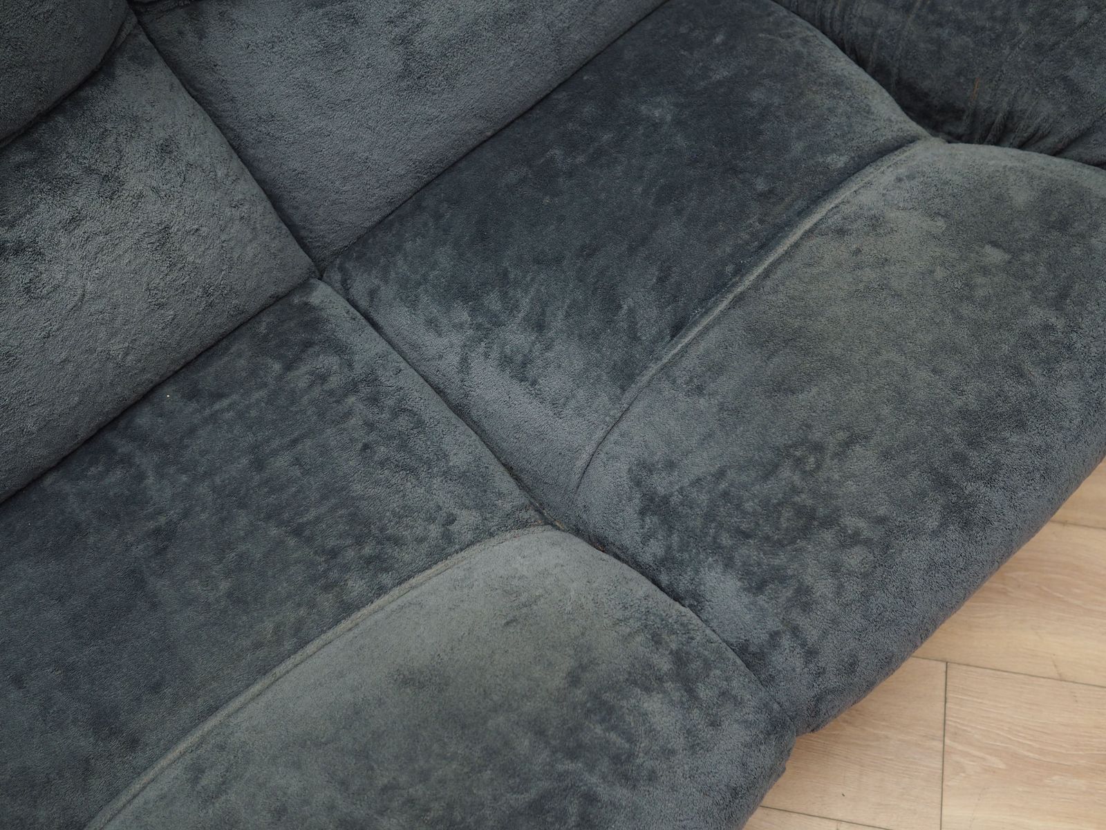 1759.0 Navy Blue Velour Sofa, Italian Design, 1970s, Production: Italy photo