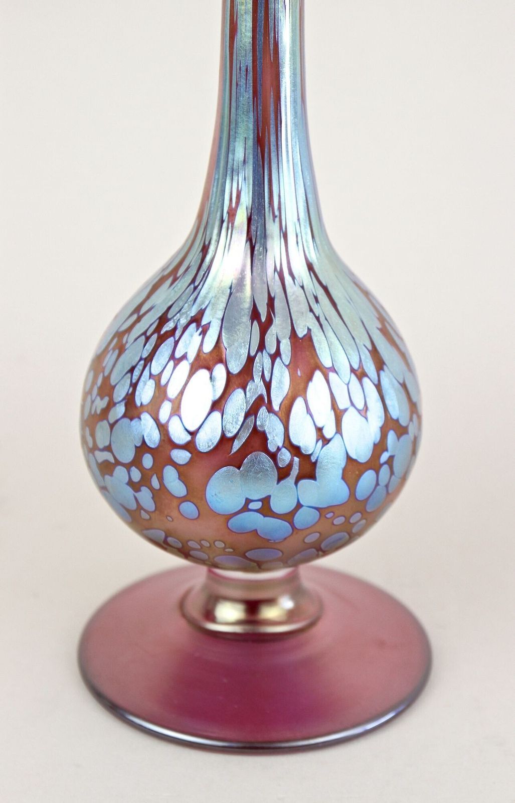 Art Nouveau Loetz Papillon Vase "Jack In The Pulpit"   Iridescent, Cz Ca. 1915 photo Home Decor