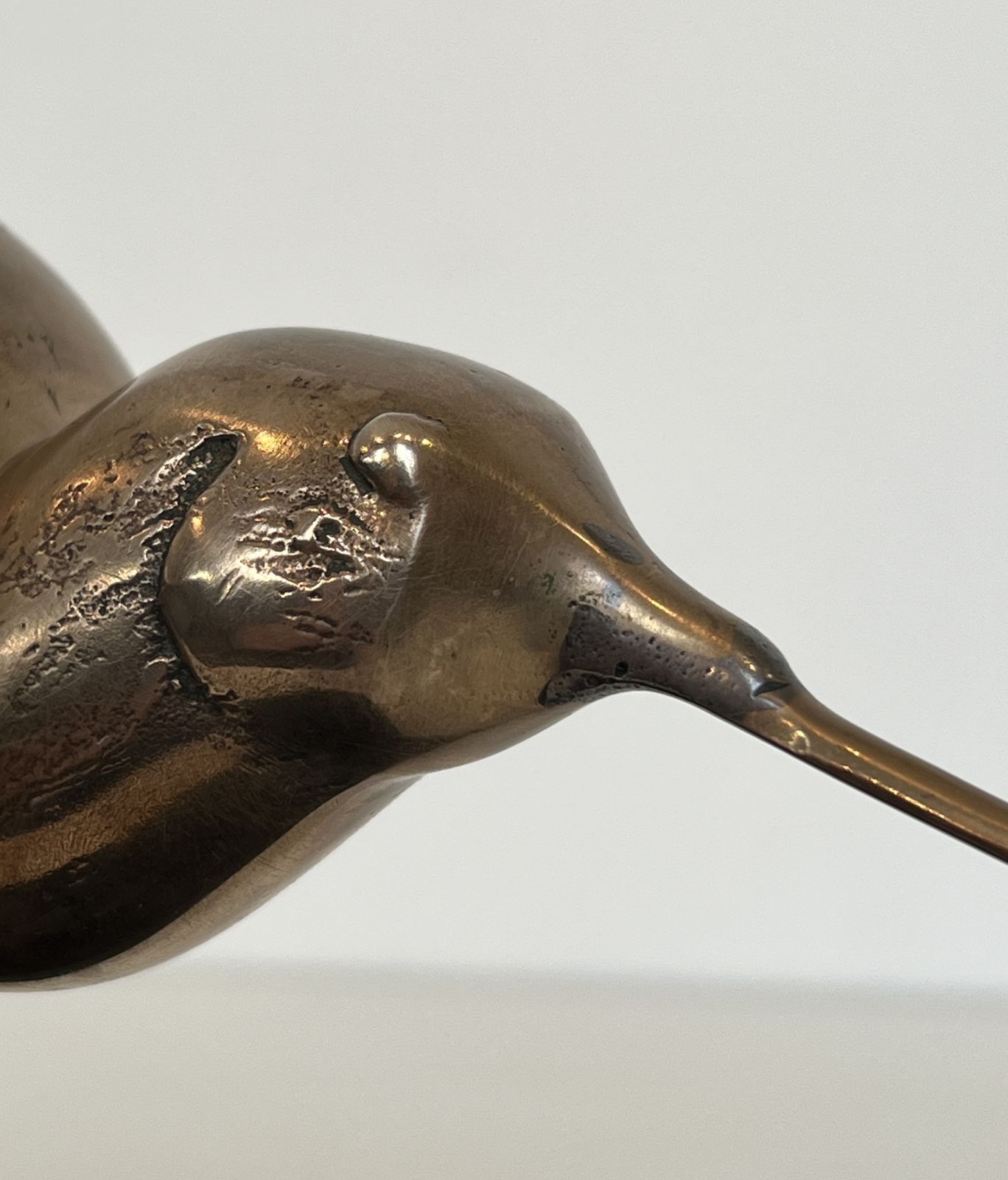 Bronze Sculpture Representing A Stylized Bird On A Black Marble Base, Signed And Numbered photo buy