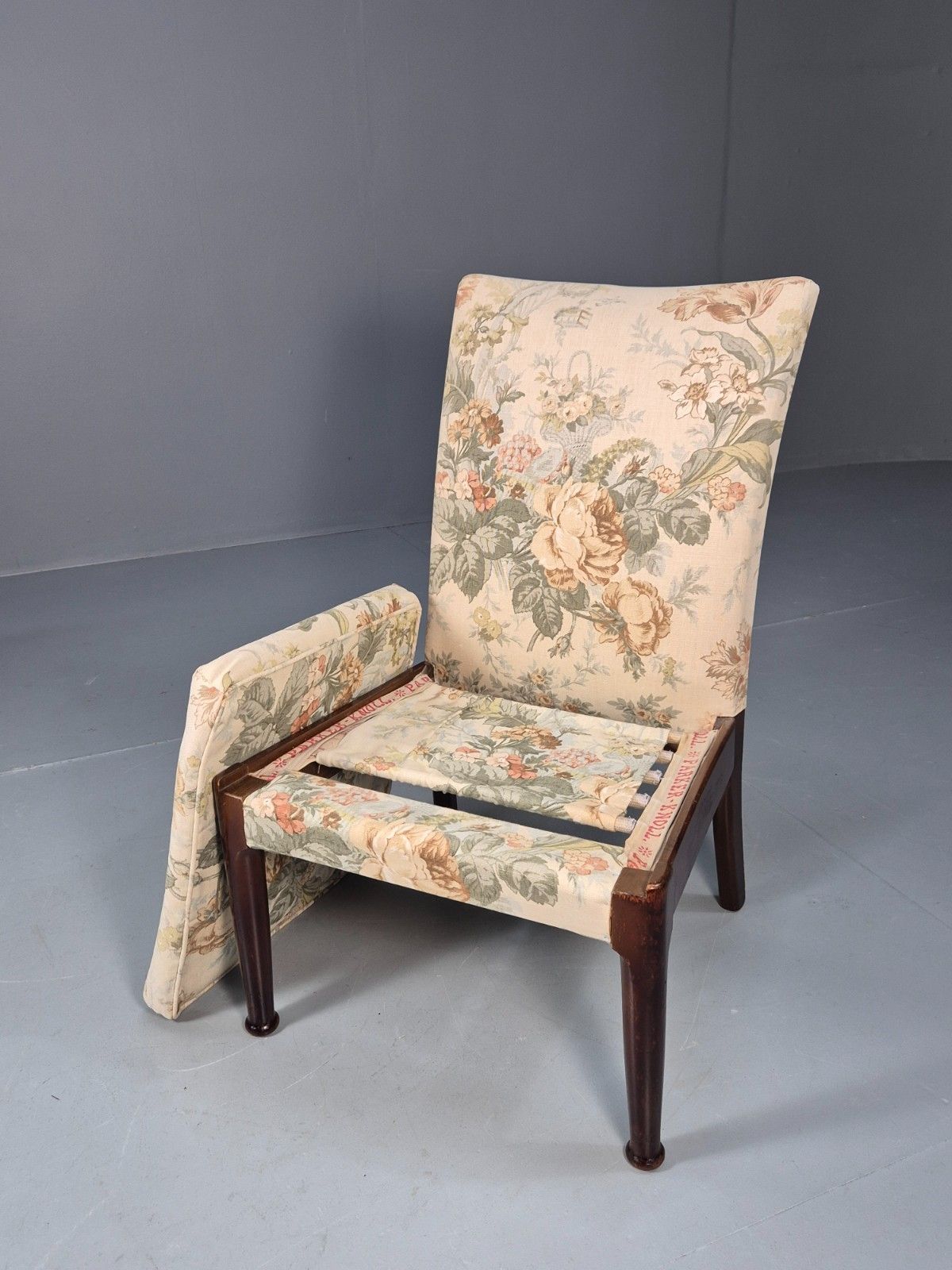 Vintage Parker Knoll  Pk747  Cocktail Chair Floral Upholstery 1960s Eb9963 Mnor photo Furniture
