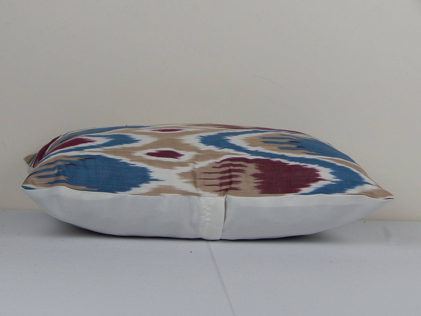 Colorful Ikat Pillow Cover, Accent Cushion Cover, Ikat Fabric Central Asian Pillowcase photo Textiles