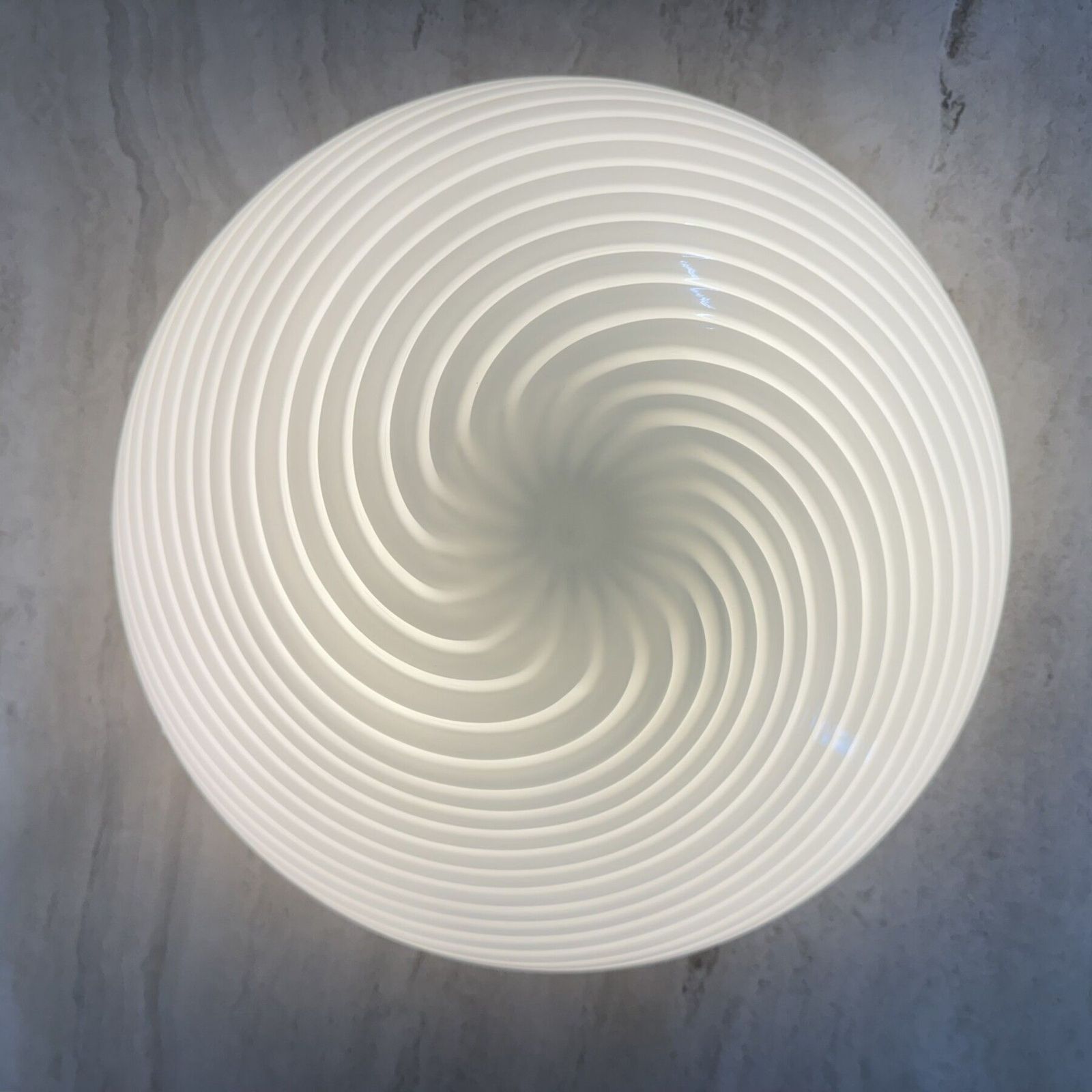 photo furniture Swirl Flush Mount Ceiling Lamp , 1970s Italy