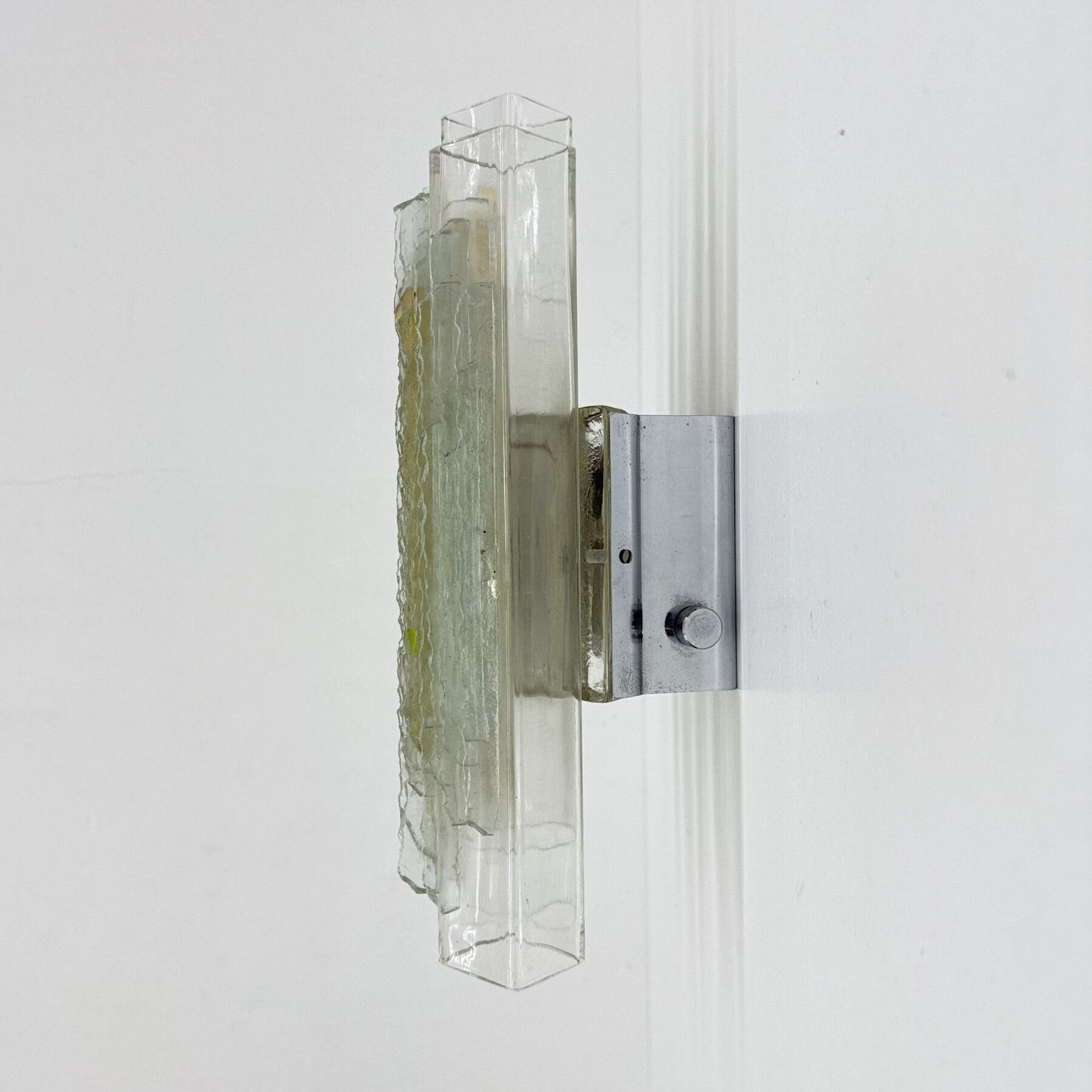 Mid Century Design By Poliarte Glass Wall Lamp Sconce , 1970s Italy photo 913.0