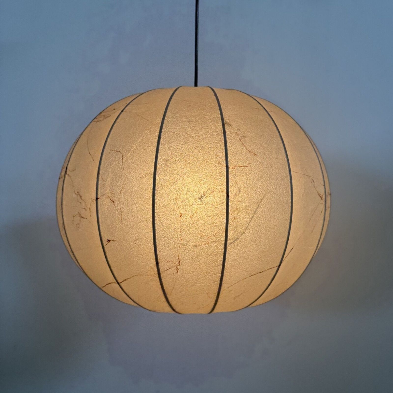 Goldkant Leuchten Cocoon Hanglamp, Jaren 1970, Duitsland photo Verlichting