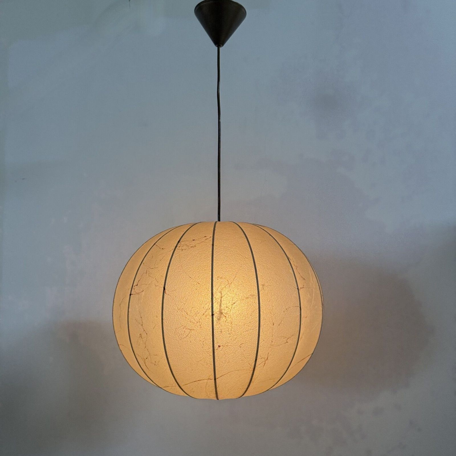 Goldkant Leuchten Cocoon Hanglamp, Jaren 1970, Duitsland photo vintage