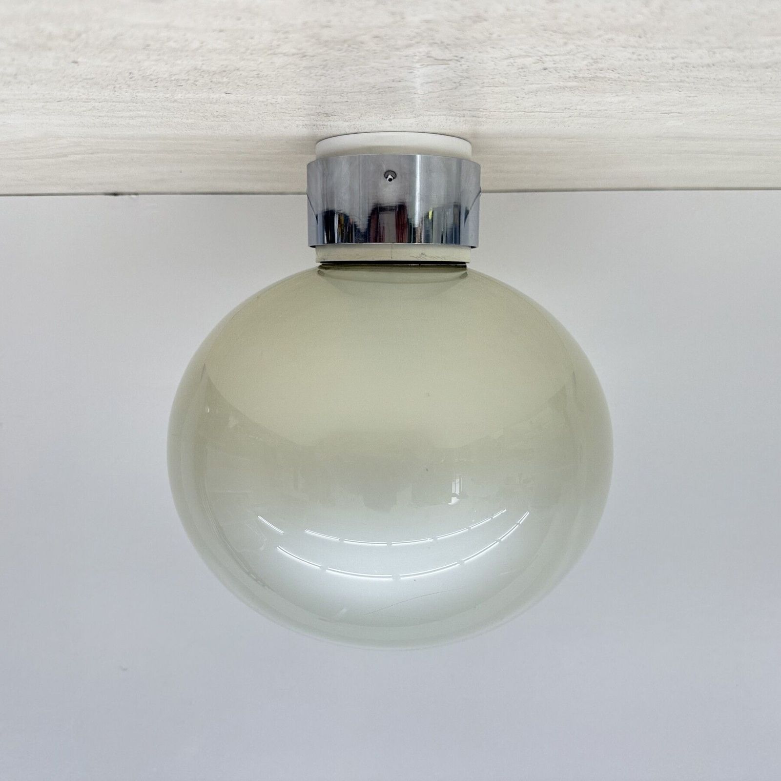 Vintage Wall Light In Opal Glass By Motoko Ishii For Staff Leuchten, 1970s