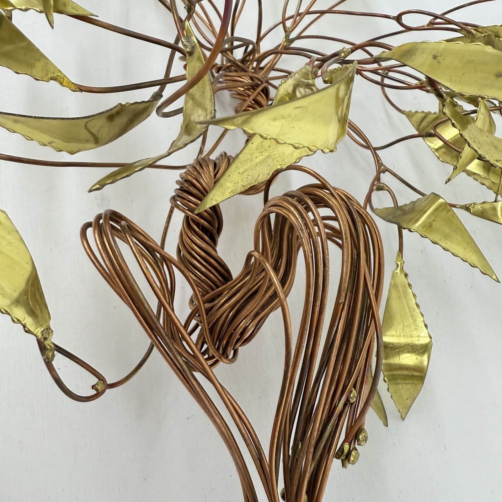 Verlichting Daniel D'haeseleer Tree Brass Wandsculptuur, Jaren 1970 photo
