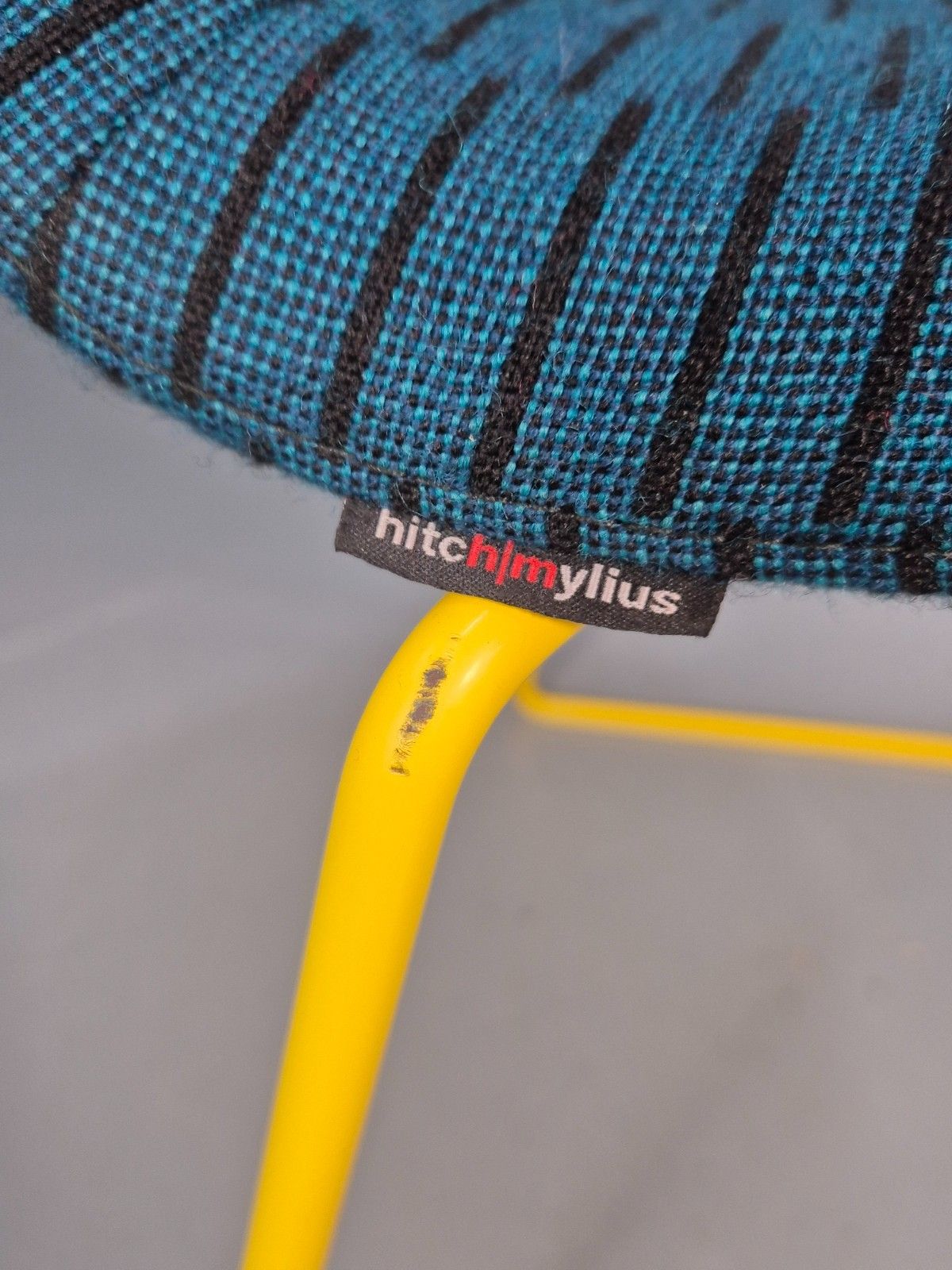 Modern Yellow Metal Framed Chair By Hitch Mylius Cebl Collection Eb10305 Mnor photo vintage