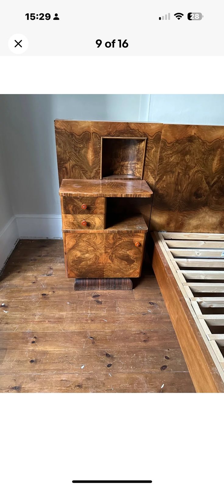 Art Deco Bed In De Choen Style photo for sale