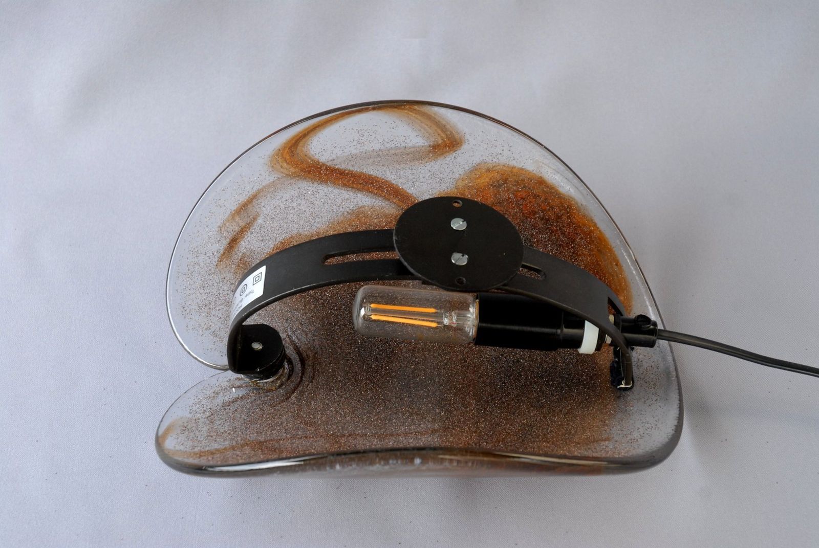 Glass Sconce By Per Lutken For Holmegaard, 1972 photo vintage